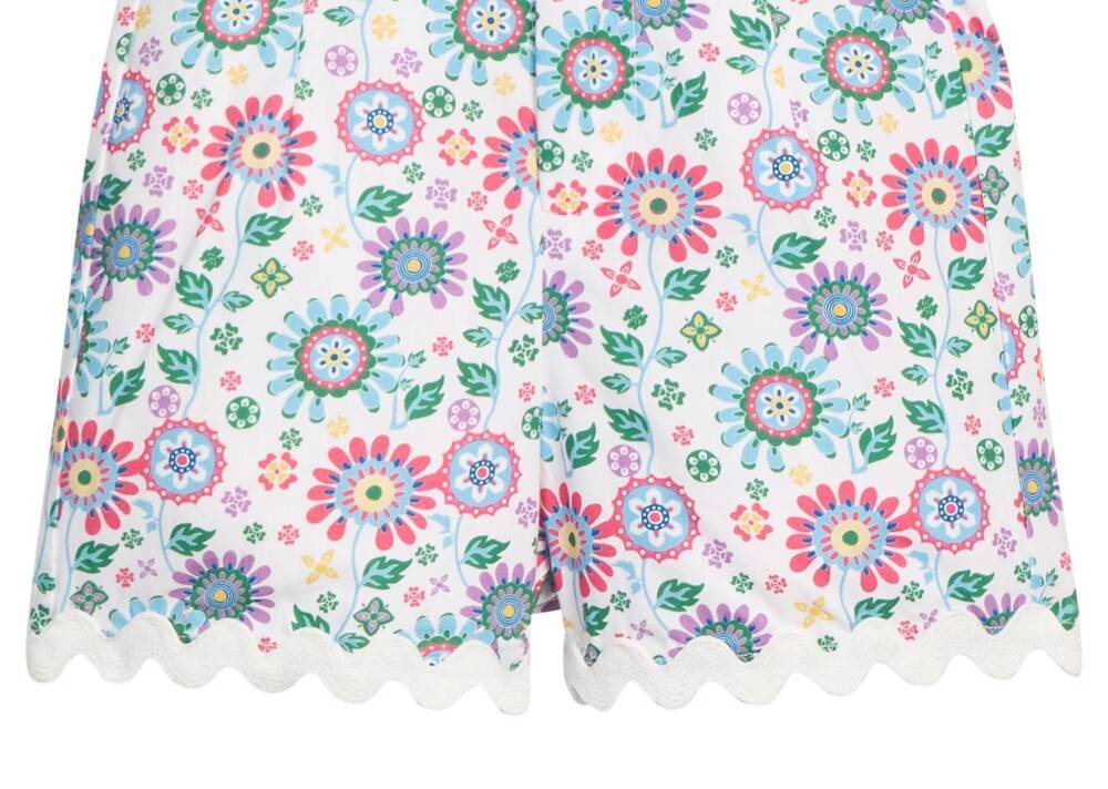 NEW BISBY kids' ric rac short in bellavista blooms